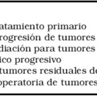 Tabla 2. Indicaciones para radiocirugía de la columna vertebral 