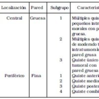 Tabla 6. Clasificación de SVQ según Picirillo et al