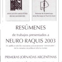 Neuro Raquis 2003