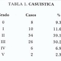 TABLA 1. CASUISTICA