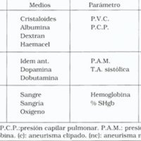 Tabla 2. Terapia circulatoria en el vasoespasmo