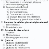 Tabla 7. Clasificación de los tumores de la región pineal según Russell y Rubinstein