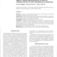 Granuloma eosinófilo solitario de vértice de órbita y senos paranasales en un adulto: comunicación de un caso y revisión de la literatura